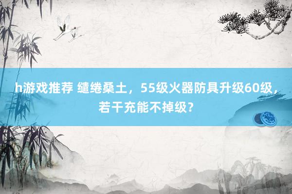 h游戏推荐 缱绻桑土，55级火器防具升级60级，若干充能不掉级？