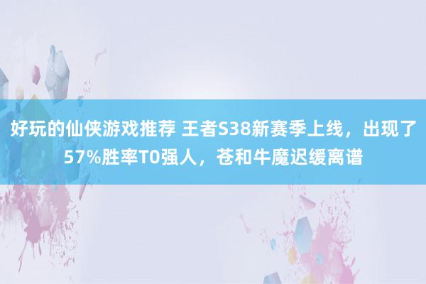 好玩的仙侠游戏推荐 王者S38新赛季上线，出现了57%胜率T0强人，苍和牛魔迟缓离谱